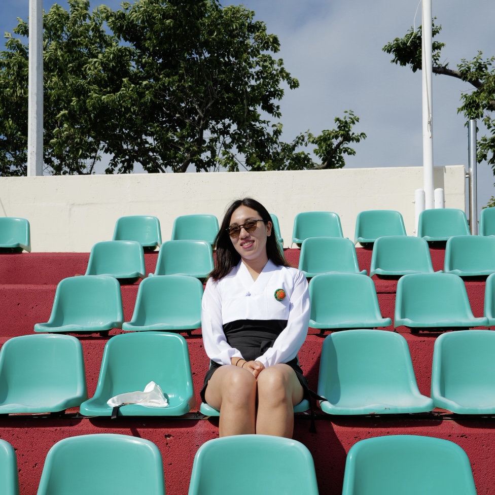 Soraya, founder and guide of Vamos a Jeju, on Jeju Island